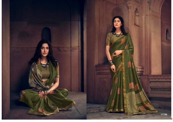 Tanushree Ethnic Wear Designer Fancy Cotton Saree Collection
