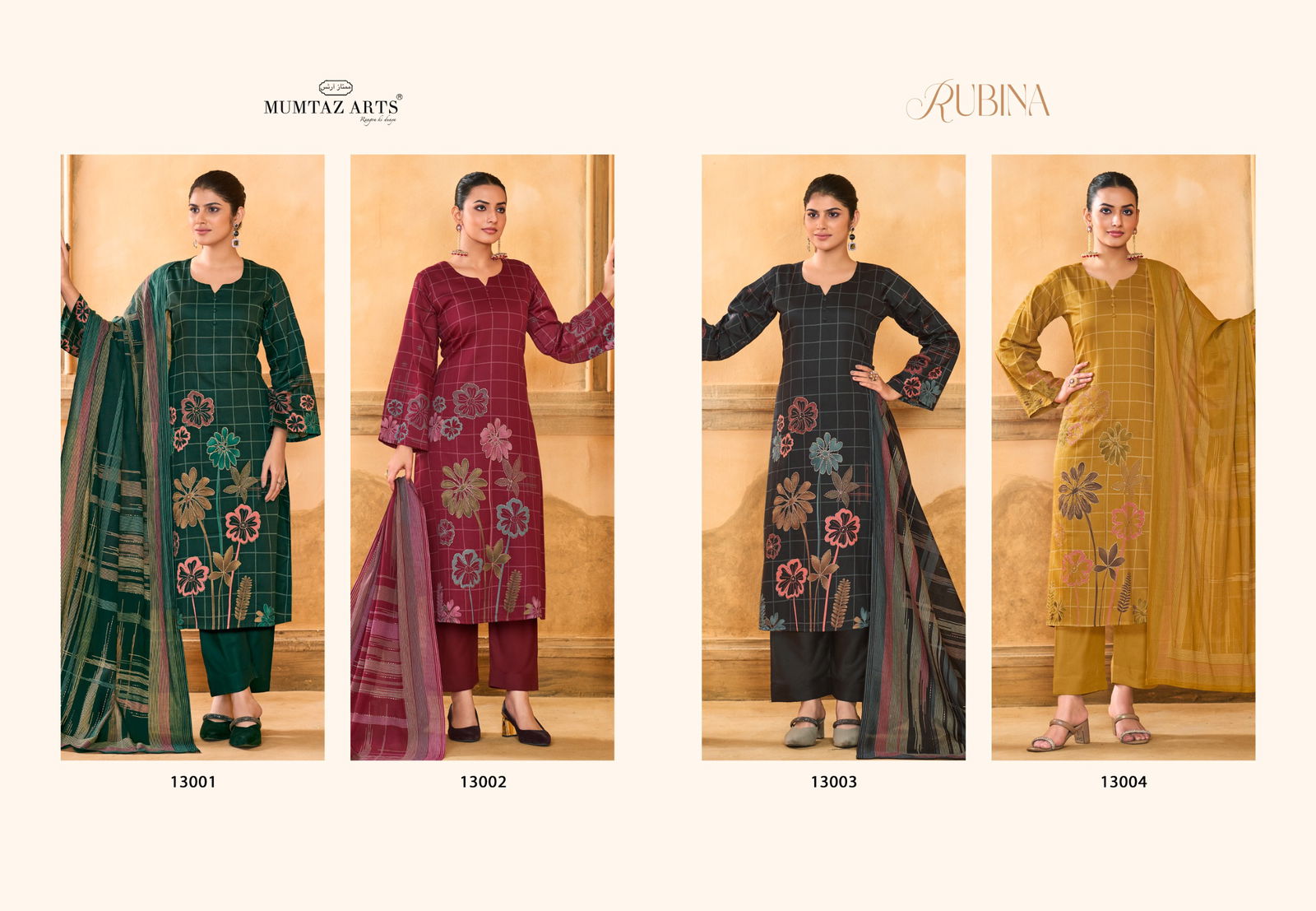 Rubina By Mumtaz Jam Silk Printed Dress Material Orders In India