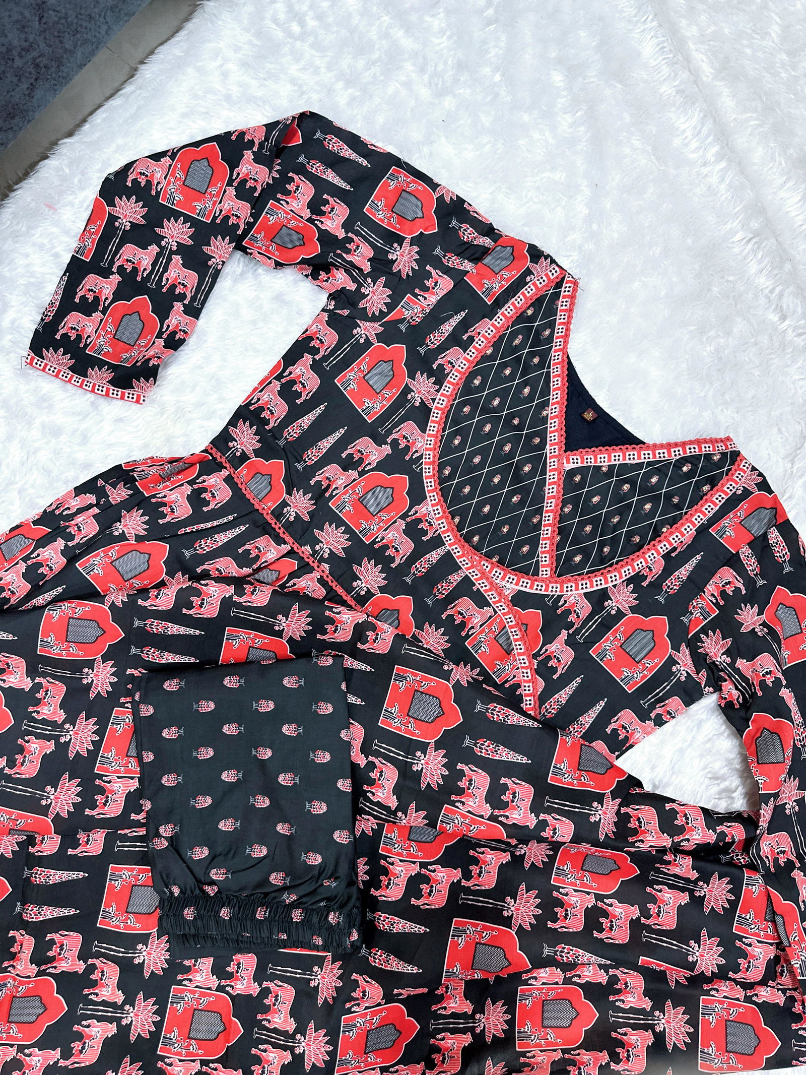 Keshav Pure Muslin Printed Kurti With Bottom Dupatta Exporters In India