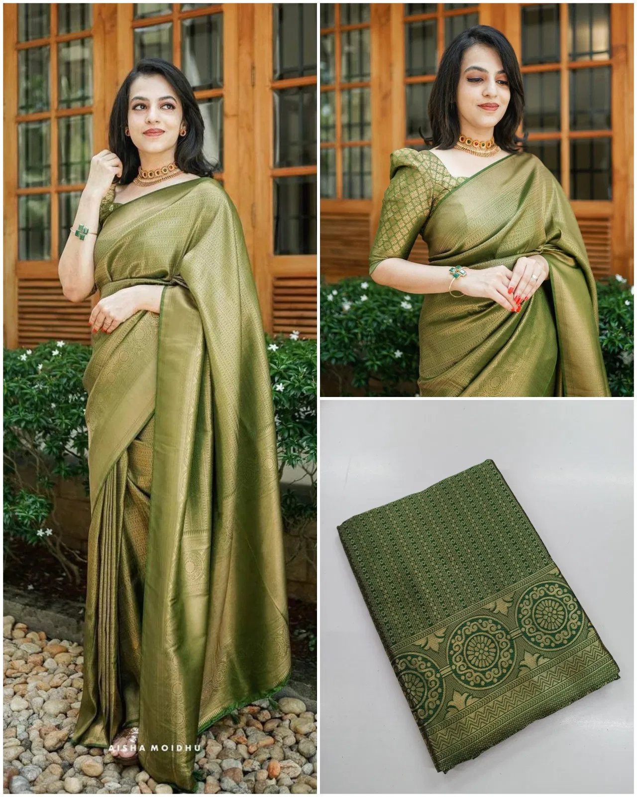 MF 1690 Designer Soft Lichi Silk Traditional Saree Surat Wholesale Market