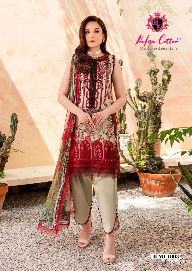 Saniya Vol-01 By Nafisa Karachi Dress Material Wholesale Market In Surat