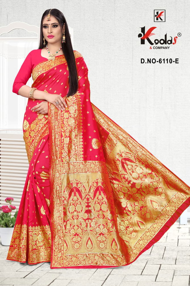 Skoda 6110 Fancy Silk Festive Wear Designer Latest Saree Collection
