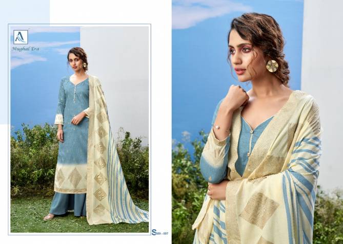 Alok Mughal Era 3 Latest Fancy Designer Casual Wear Pure Jam Cotton Gold Print Designer Dress Material Collection
