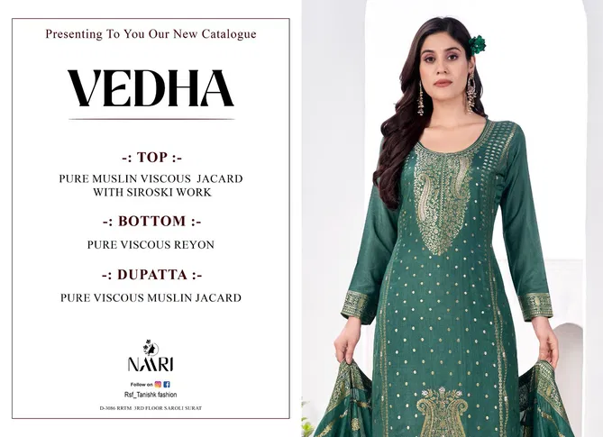 Vedha By Naari Muslin Designer Salwar Kameez Suppliers In Mumbai