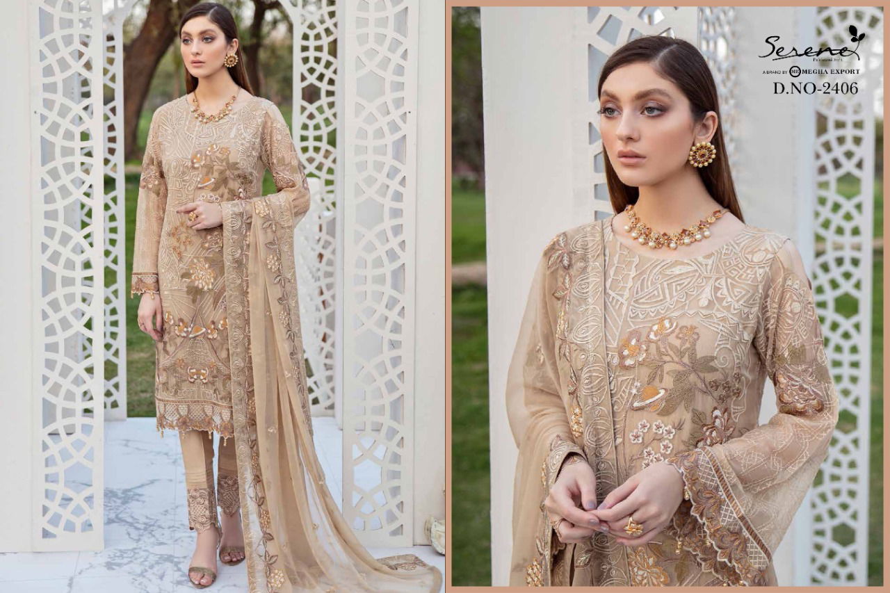 Serene Ramsha Eid Festival Wear Georgette Pakistani Salwar Kameez Collection
