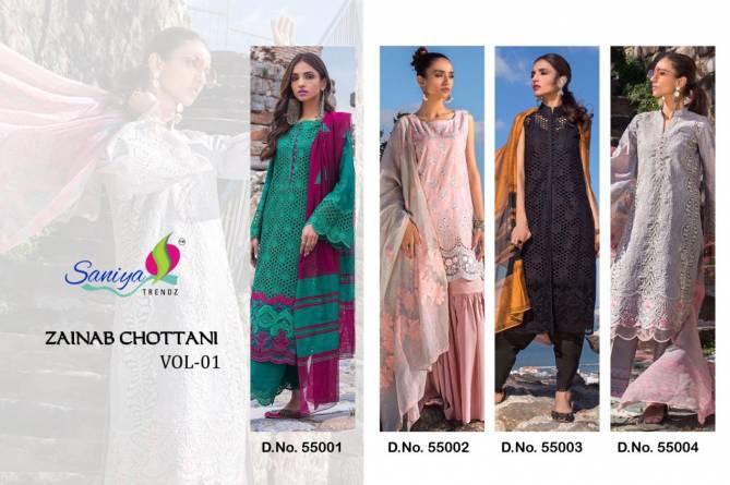 Saniya Zainab Chottani 1 Latest Fancy Designer Casual Wear Pakistani Eid Collection Salwar Kameez
