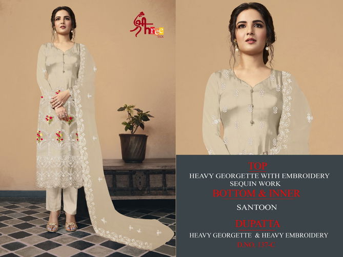 Shree Tex 137 Series Latest Fancy Designer Festive Wear Heavy Georgette  Pakistani Salwar Suits Collection