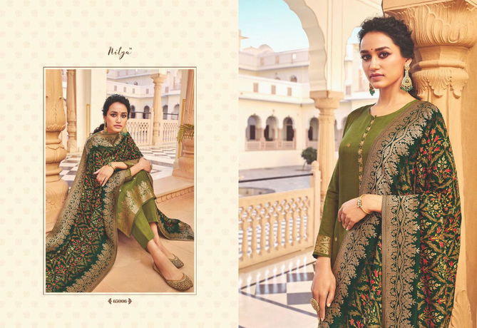 LT FABRICS NITYA VOL-165 Latest Fancy Festive Wear Dola Jacquard With Hand Work Heavy Salwar Suit Collection 