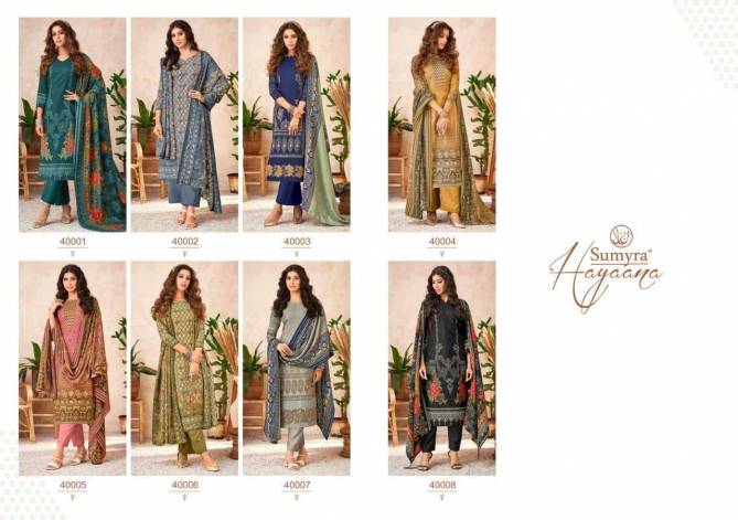 Hayaana By Sumyra Pashmina Dress Material Wholesale Market In Surat