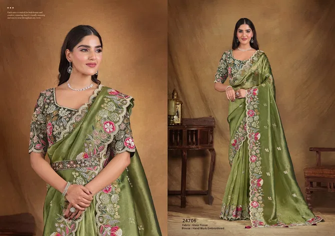 Tarini Mohmanthan Royal By Mahotsav Designer Party Wear Saree Suppliers In India