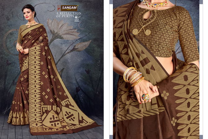 Sangam Natraj Latest Collection of Regular Wear Handloom Cotton Saree