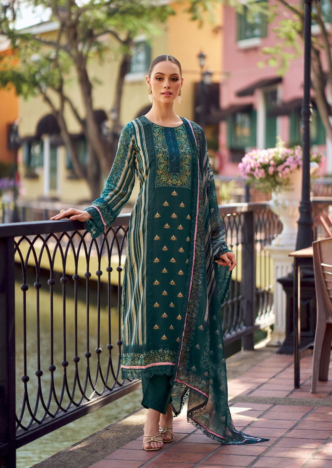 Bagh Edition 2 By The Hermitage Shop Jam Satin Dress Material Suppliers In India