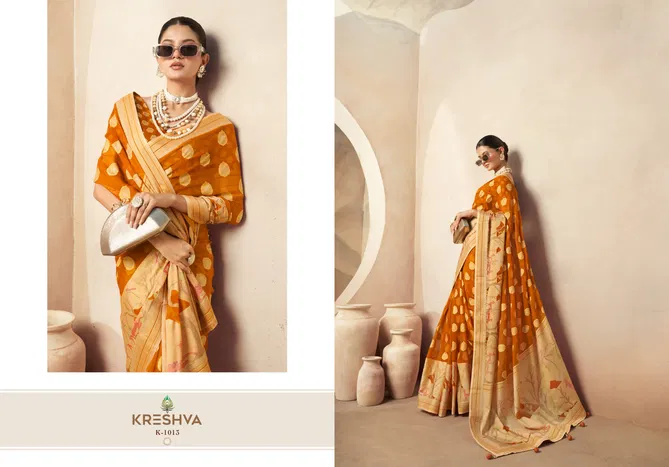 Ahiliya By Kreshva Banarasi Pv Georgette Party Wear Saree Online Wholesale