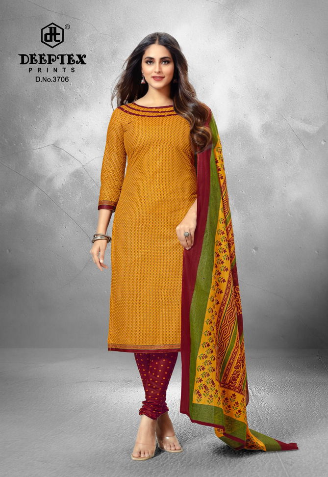 Deeptex Chief Guest Vol 37 Cotton Dress Material Wholesale Shop In Surat