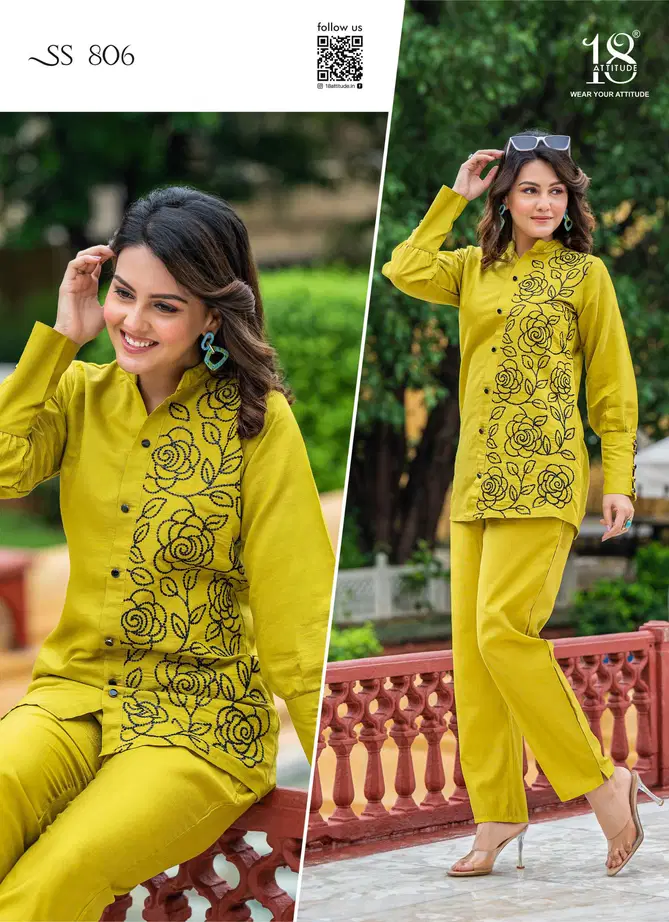 18 Attitude Sho Shaa Vol 8 Viscose Western Ladies Top With Bottom Suppliers In India