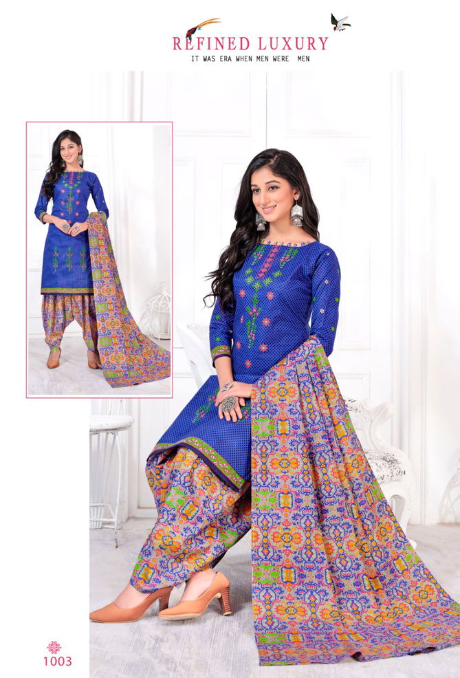 Bindee Creation Kudi Patiyala Latest pure Cotton Printed Dress Material 