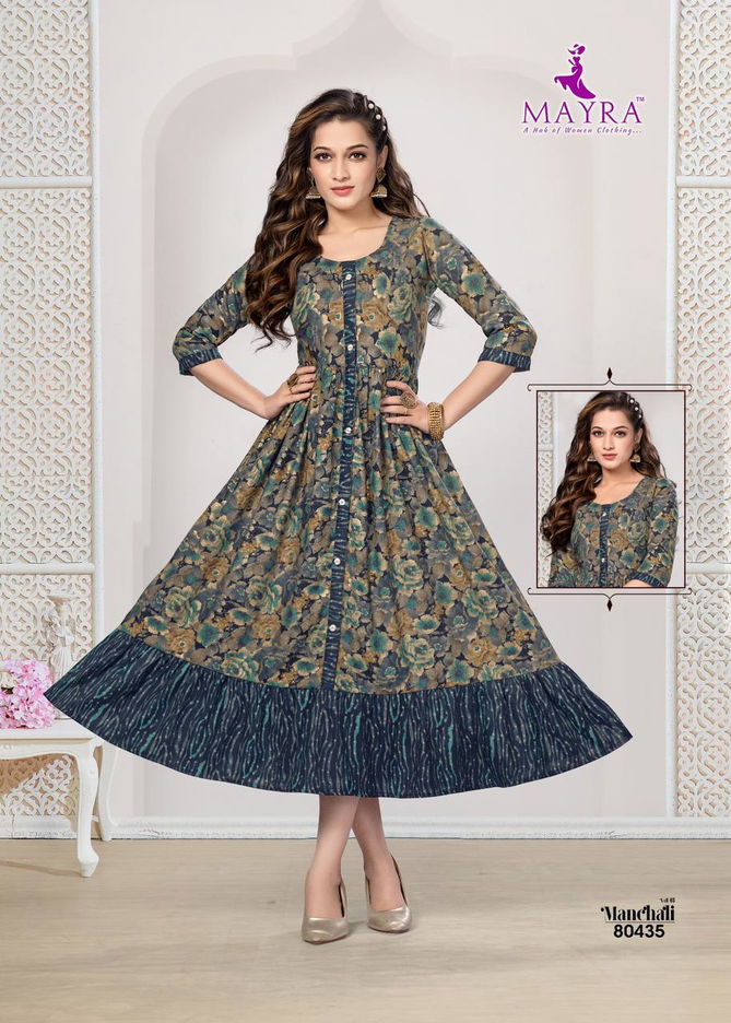 Mayra Manchali 3 Designer Capsuil Printed Kurti Catalog
