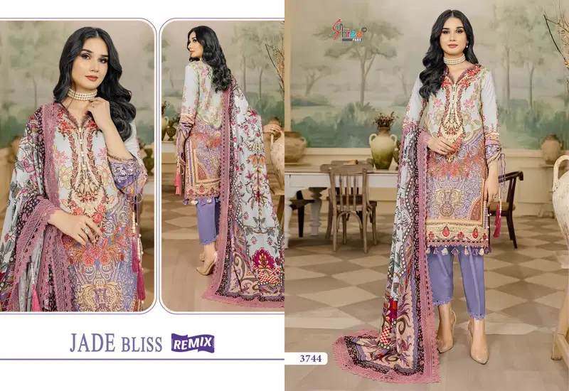 Jade Bliss Remix By Shree Printed Cotton Pakistani Suits Exporters In India