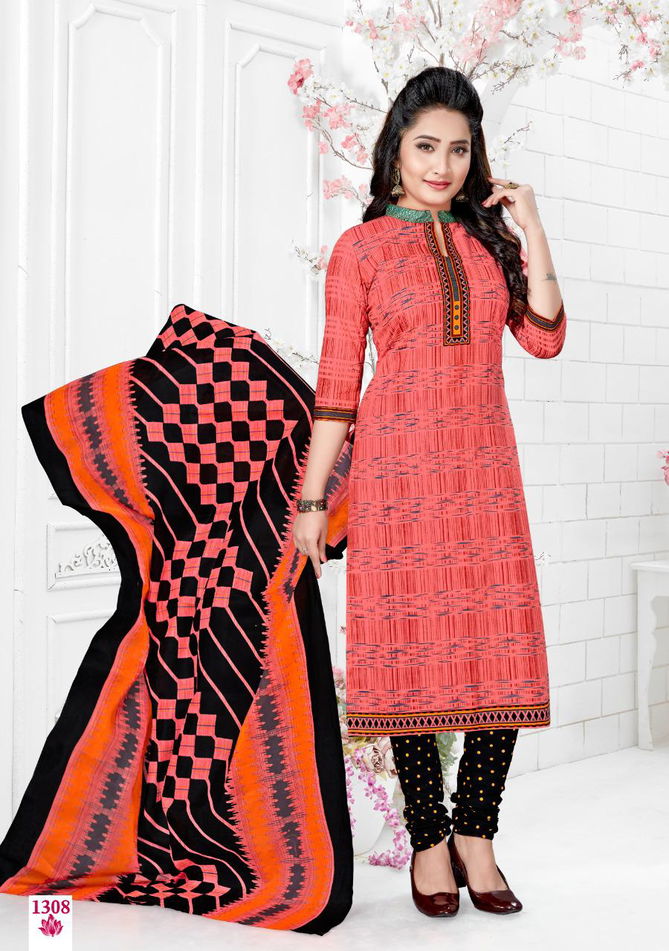 Cotton Pluse Heena 13 Regular Casual Wear Printed Cotton Dress Material Collection
