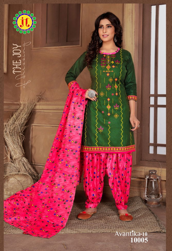 Jt Avantika 10 Latest fancy Regular Wear Printed Readymade Salwar Suit Collection
