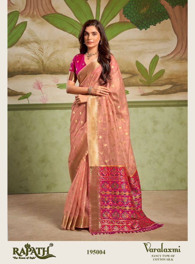 Varalaxmi By Rajpath Cotton Silk Party Wear Saree Exporters In India