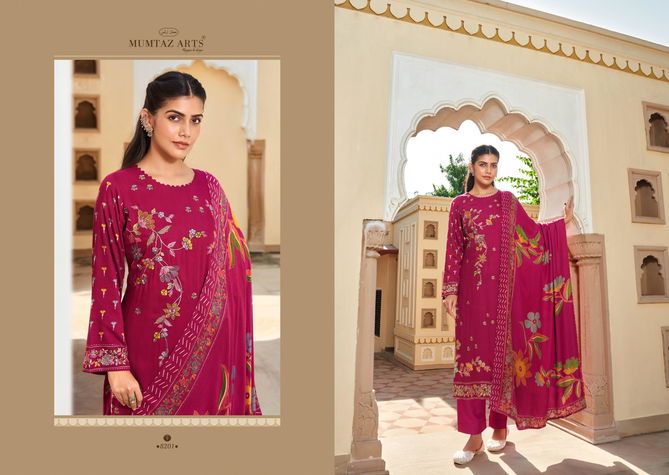 Rosy By Mumtaz Pashmina Printed Dress Material Orders In India