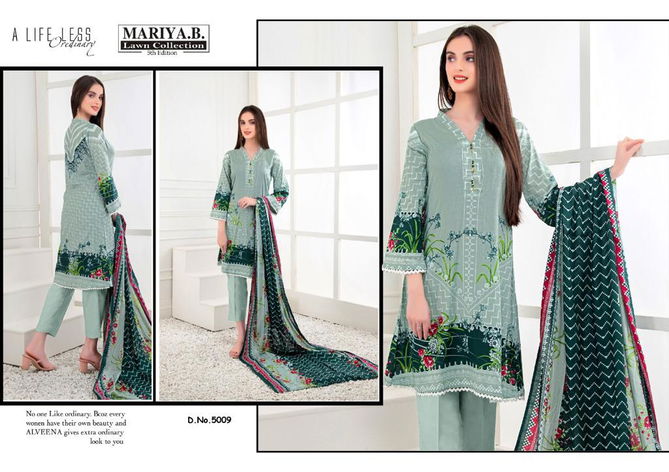 Mariya B 5 Latest Fancy Designer Karachi Cotton Printed Readymade Dress Collection
