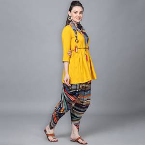 Kainat 8 Fancy New Party Wear Rayon Printed Kurti With Dhoti Collection