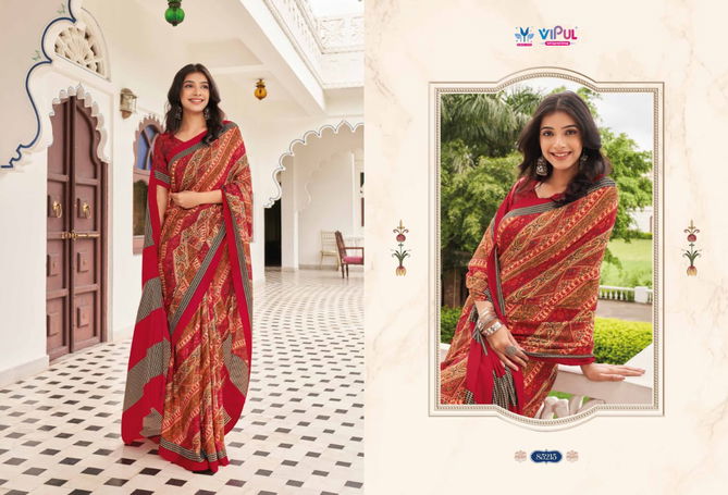 Heritage Silk Vol 11 By Vipul Crepe Daily Wear Sarees Exporters In India