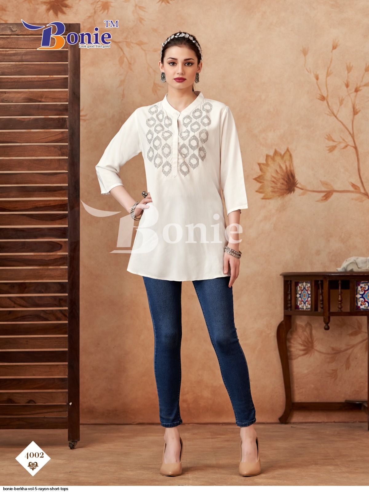 Berkha Vol 4 By Bonie Rayon Short Top Wholesale Market In Surat