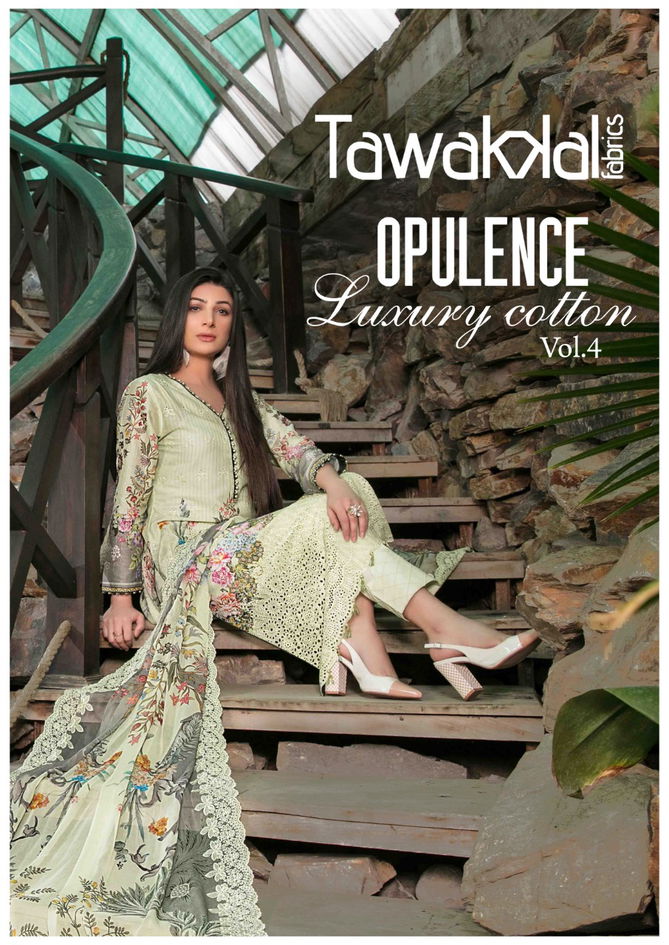 Tawakkal Opulence 4 Karachi Cotton Printed Casual Wear Designer Dress Material Collection
