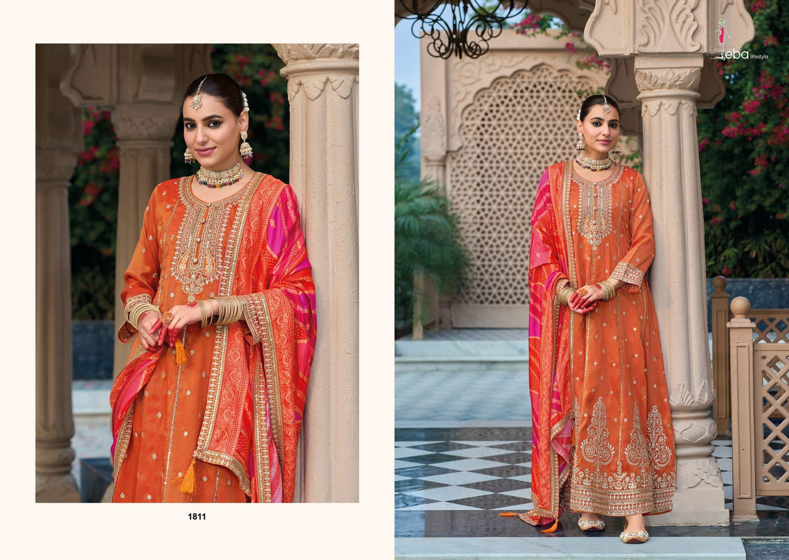 Shringar By Eba Simar Embroidery Readymade Suits Wholesale In India