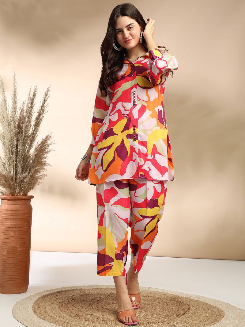 Hit Colour Hiyana 104 Printed Muslin Co Ord set Wholesale Shop In Surat