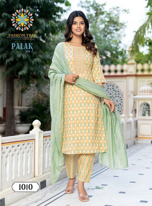 Palak Vol 2 By Passion Tree Capsule Printed Kurti With Bottom Dupatta Exporters In India