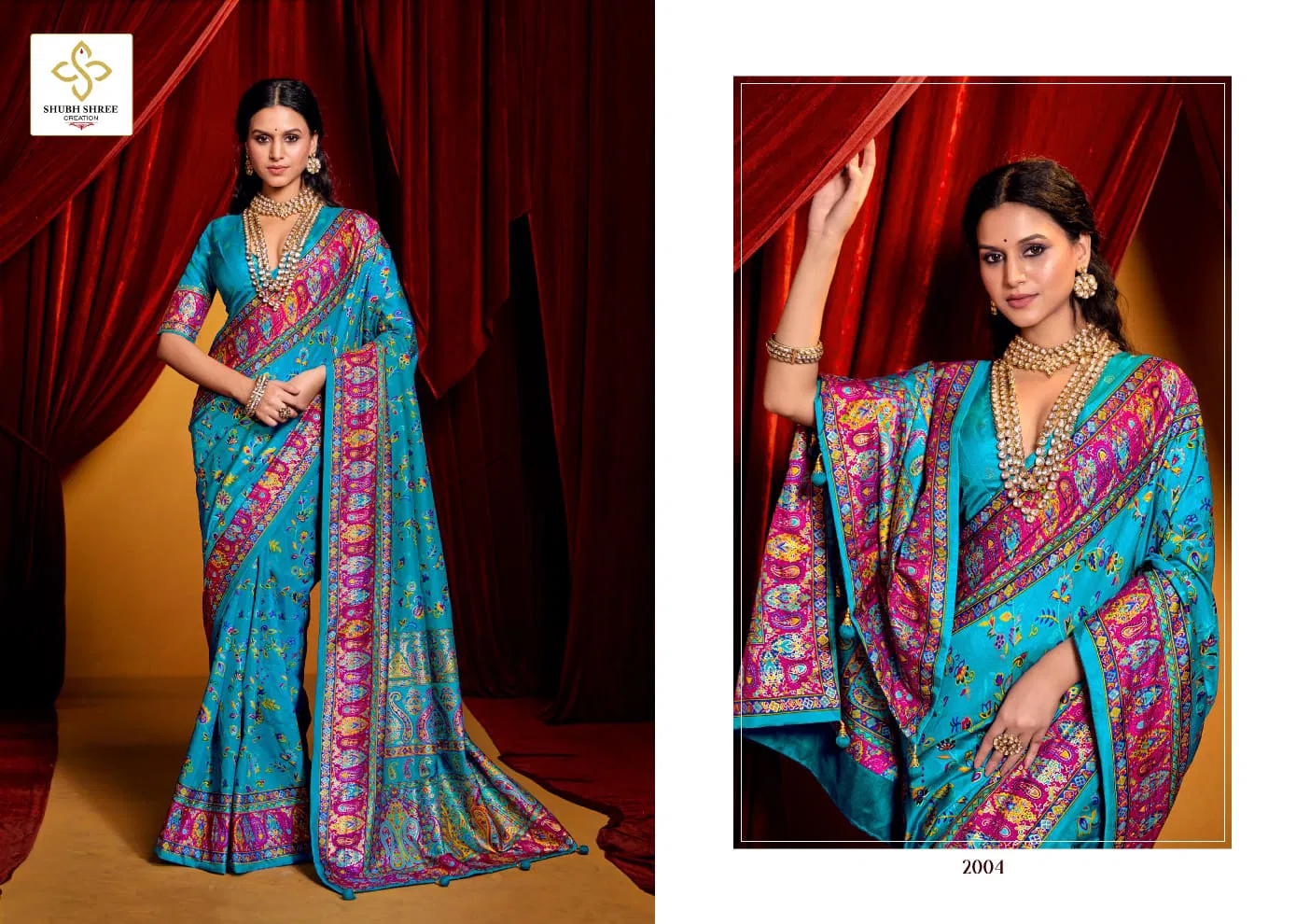 Pashminna Vol 2 By Shubh Shree Tusser Silk Designer Saree Orders In India