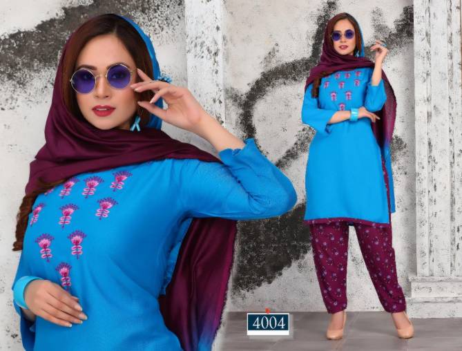 Trendy Gravity Latest Regular Casual Wear Heavy Rayon Embroidery Work Readymade Collection