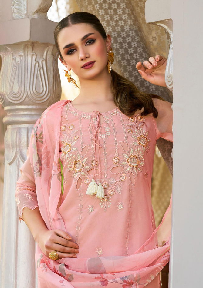 Varnika By Lady Leela Organza Kurti With Bottom Dupatta Wholesale Price