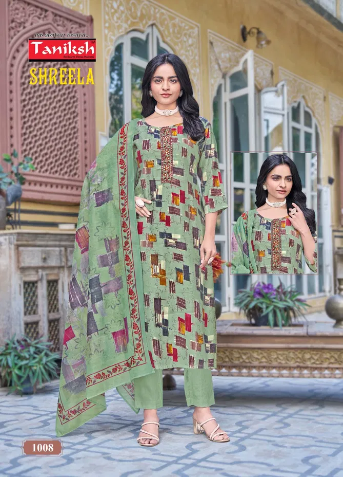 Shreela Vol 1 By Taniksh Printed Kurti With Bottom Dupatta Suppliers In India