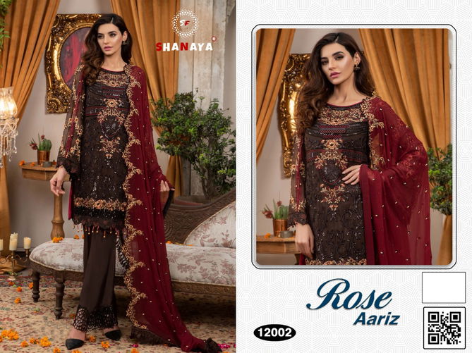 Shanaya Rose Aariz Latest Festive Wear Heavy Faux Georgette Heavy Handwork Pakistani Salwar Suits Collection
