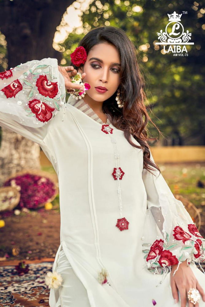 Laiba Am 73 Latest fancy Designer Heavy Ethnic Wear Georgette  Readymade Collection
