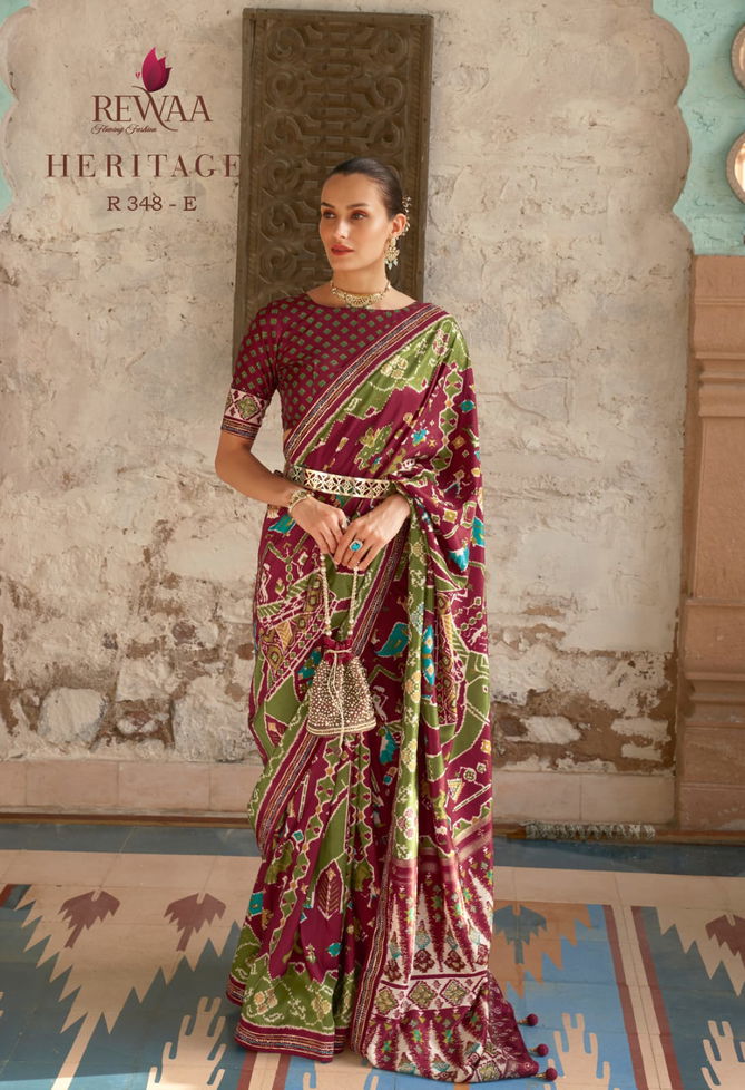 Heritage By Rewaa 348 Series Best Saree wholesale shop in Surat
