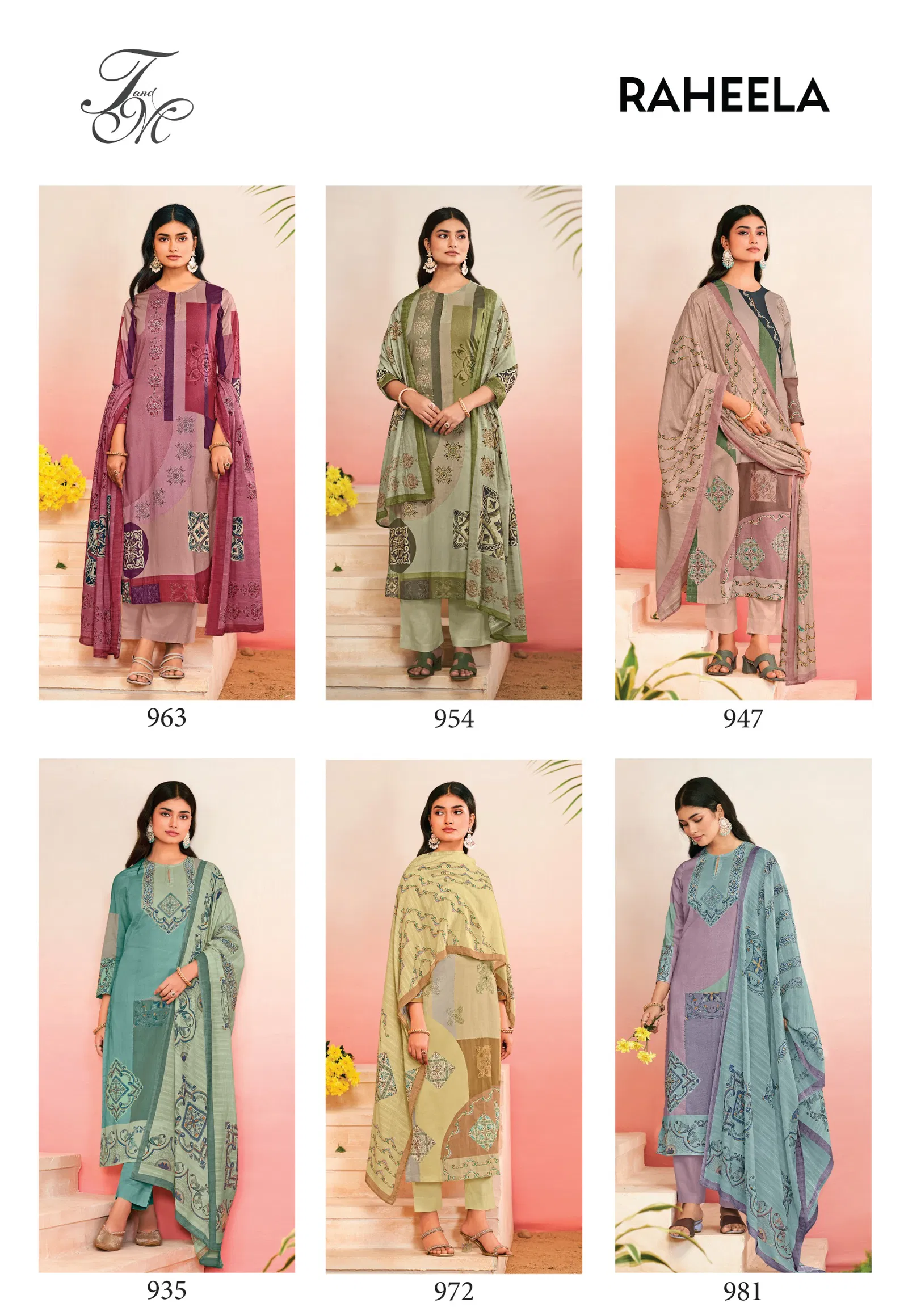 Raheela By T&M Lawn Cotton Dress Printed Material Wholesale Shop In Surat