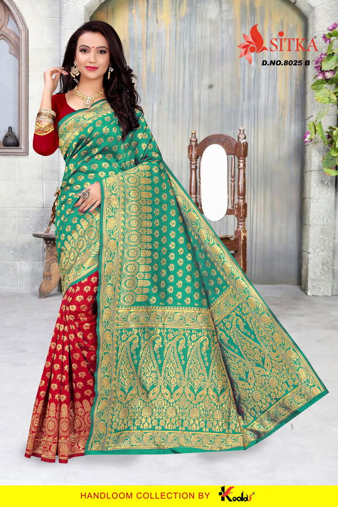 Haytee Taal 8025 Series Exclusive Collection Of Designer Festival Wear Handloom Cotton Silk Saree 