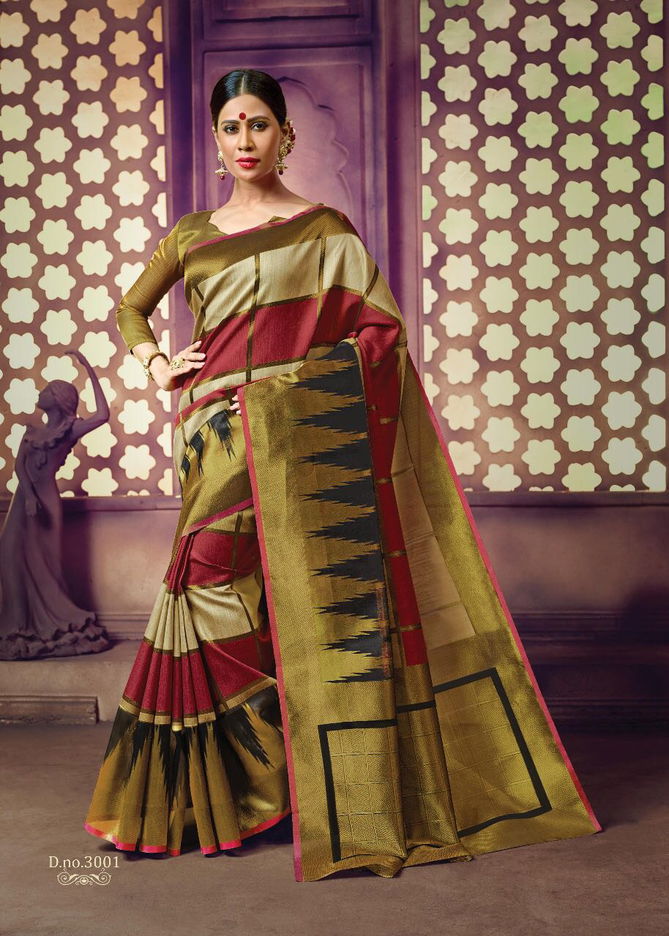 Sangam Zamdani Latest Fancy Designer Festive Wear Handloom Cotton Sarees Collection
