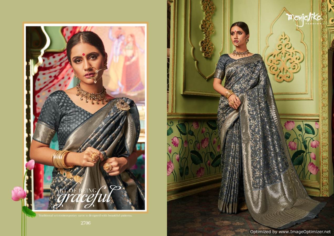 Manjolika Maitri Silk Bridal Wear Designed Banarasi Silk Saree Collection 