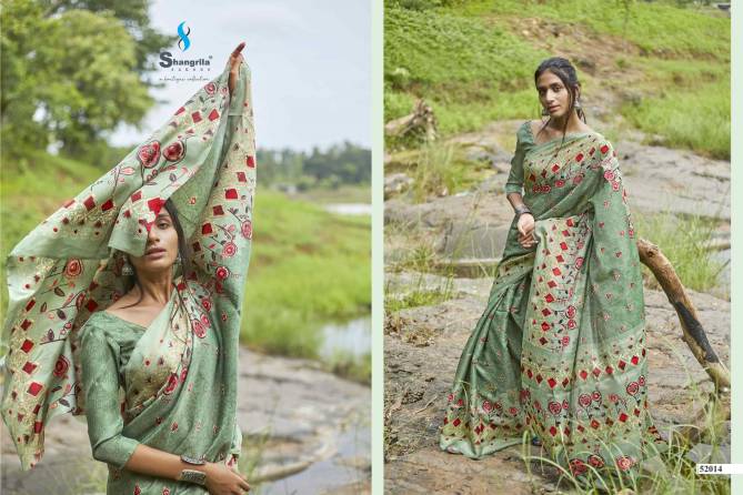 Shangrila Rashmi Fancy Georgette Digital Printed Casual Wear Saree Collection
