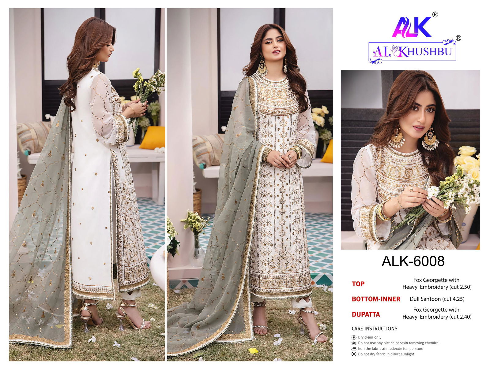 Agha Noor Vol 2 By Al Khushbu Georgette Pakistani Suits Orders In India