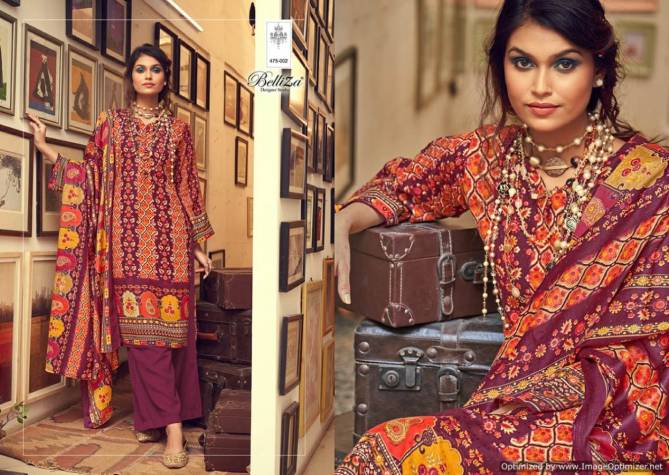 Al Marina 3 By Belliza Pure Pashmina Dress Material Exporters In India