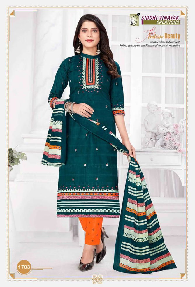 Siddhi Vinayak Latest Casual Wear Pure Cotton Printed Dress Material Collection