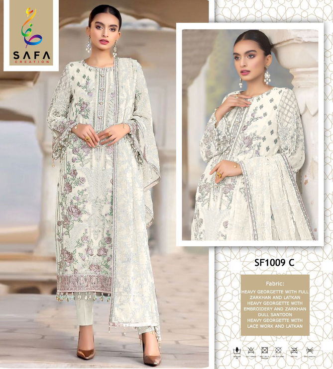 SF 1009 Semi Stitched Georgette Pakistani Suit Suppliers In India